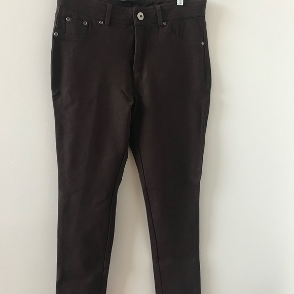 Simon Chang - EUC - Brown stretch Denim - Sz 10 - Picture 6 of 11